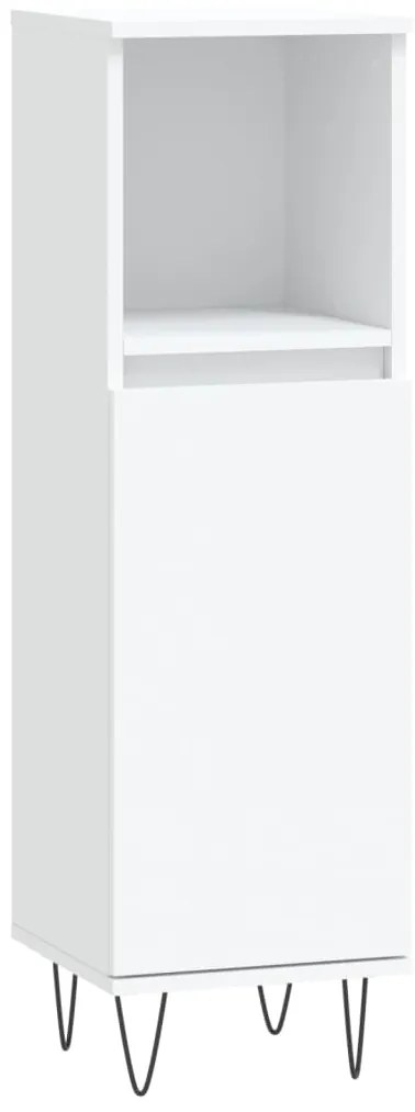 3 pcs conjunto móveis casa de banho derivados de madeira branco