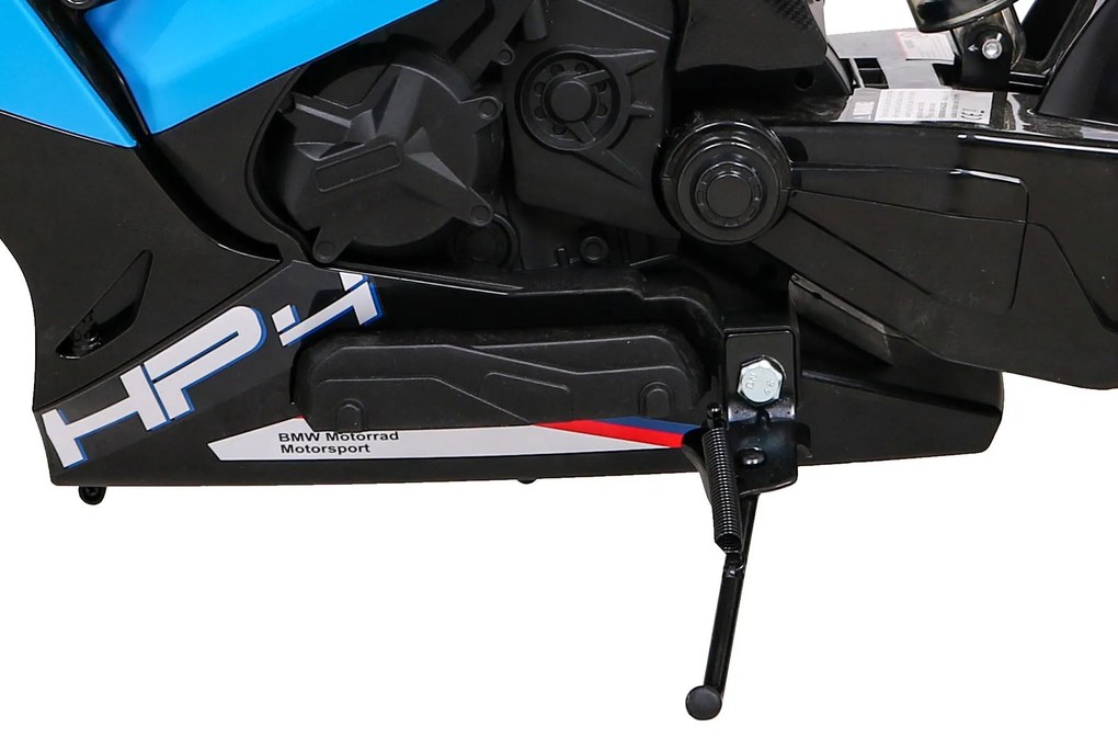 Mota elétrica para Crianças 12V, Rodas Espuma EVA, assento couro ecológico Azul