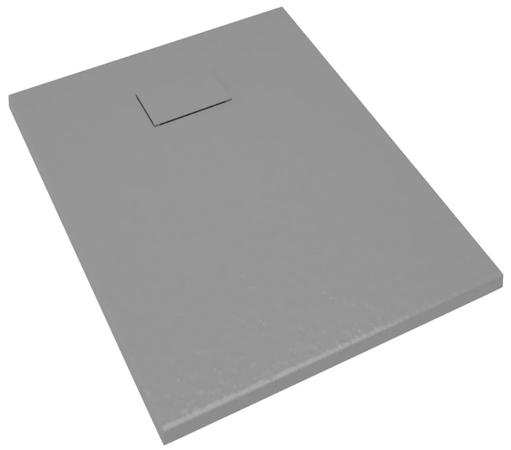 Base de chuveiro SMC 90x70 cm cinzento