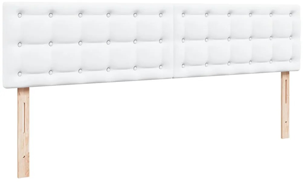 Estrutura de cama otomana com colchão branco couro falso