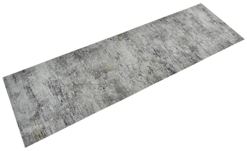 Tapete de cozinha lavável 60x180 cm veludo padrão betão