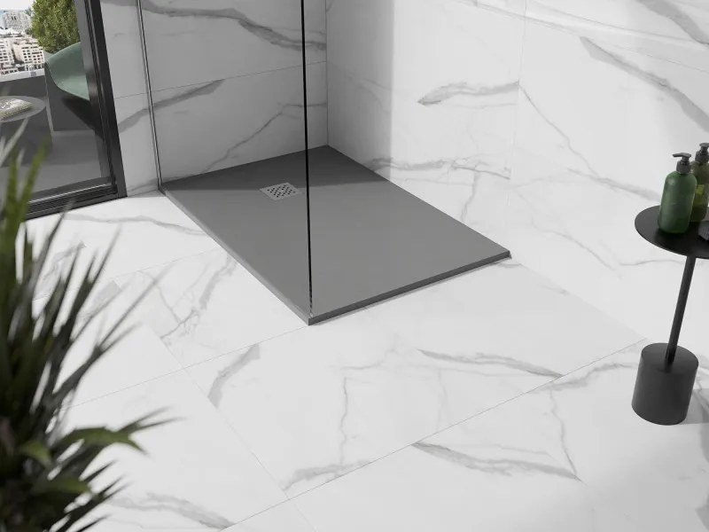 Mexen Stone+ base de duche retangular de compósito 120 x 100 cm, cinza-betão - 44611012