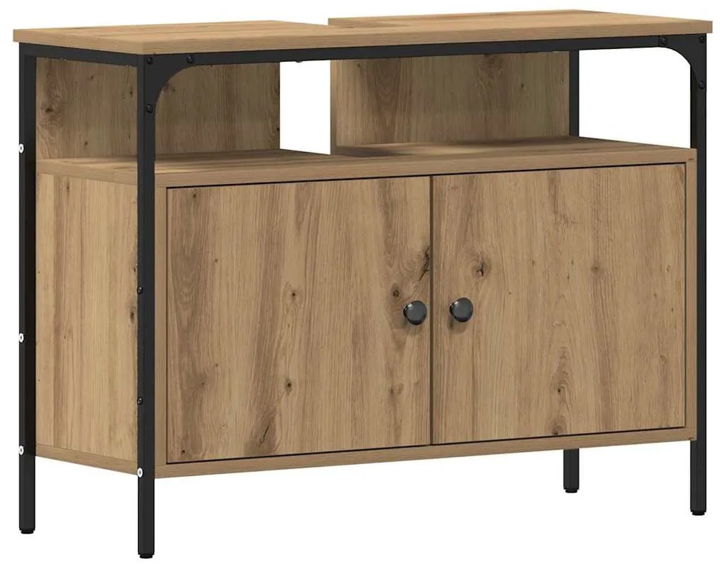 Conjunto de Mesa de Maquilhagem de 3 Peças em Madeira de Carvalho Arti