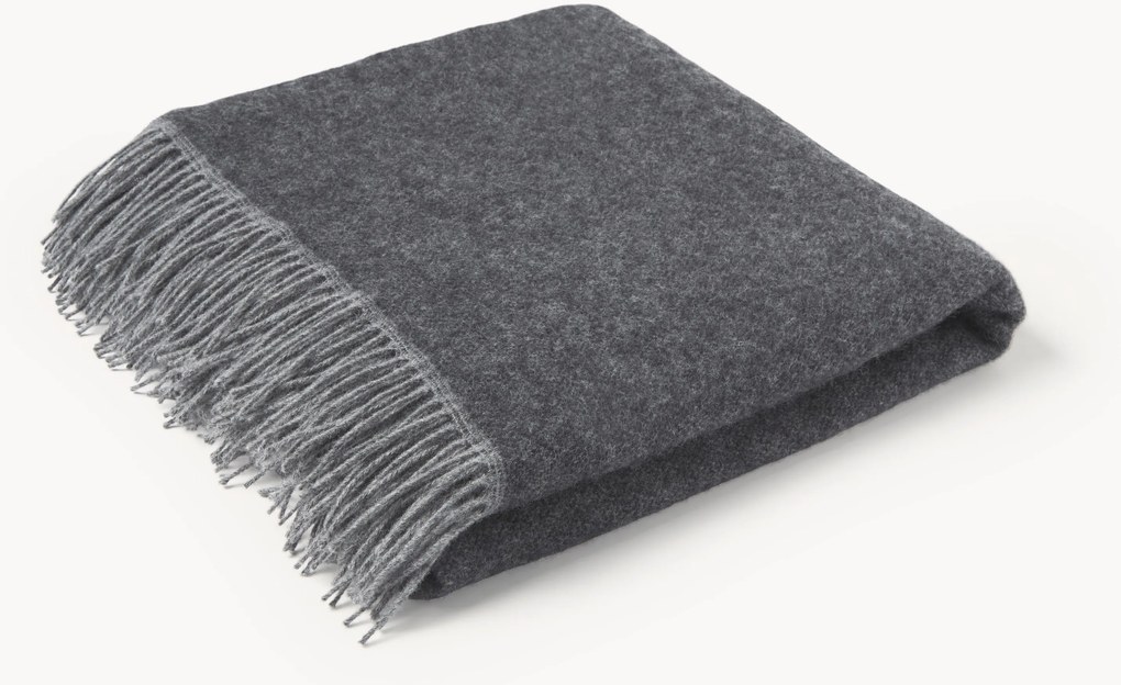 Manta reversível em lã Double Face