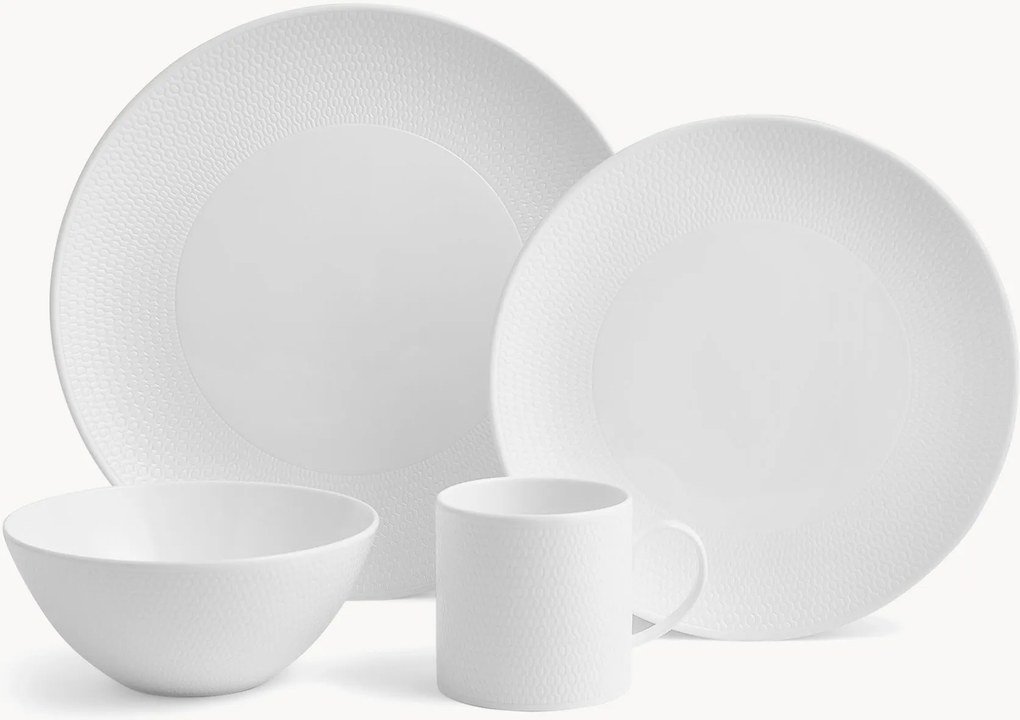 Conjunto de pequeno-almoço em Fine Bone China Gio, 4 pessoas, conjunto de 16