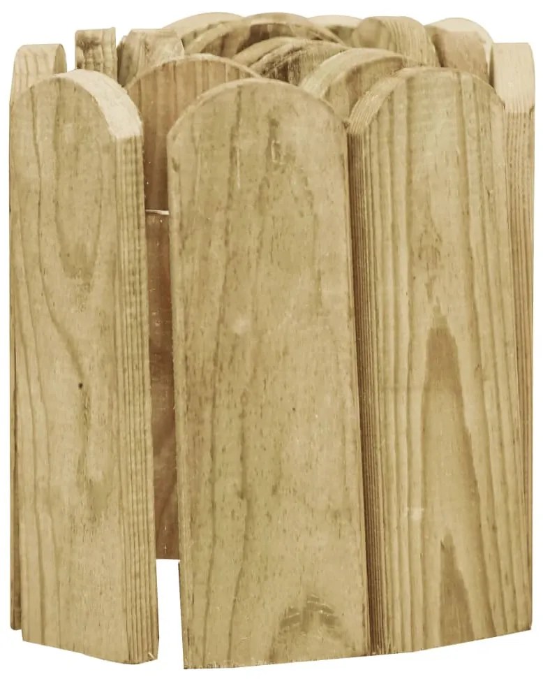 Bordadura em rolo 120 cm madeira de pinho impregnada verde