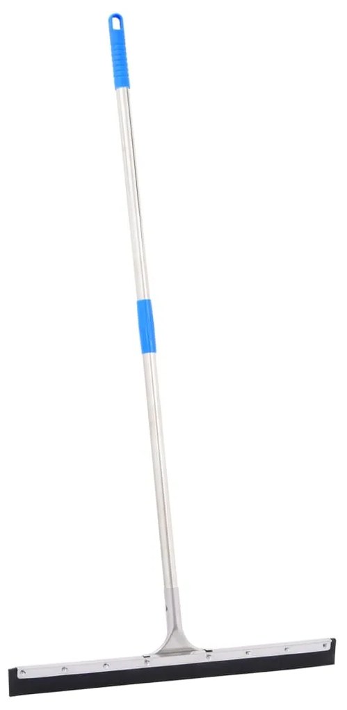 vidaXL Rodo de chão 55x122,5 cm aço e borracha