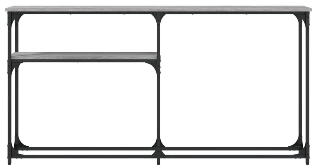Mesa consola 145x22,5x75cm derivados de madeira cinzento sonoma