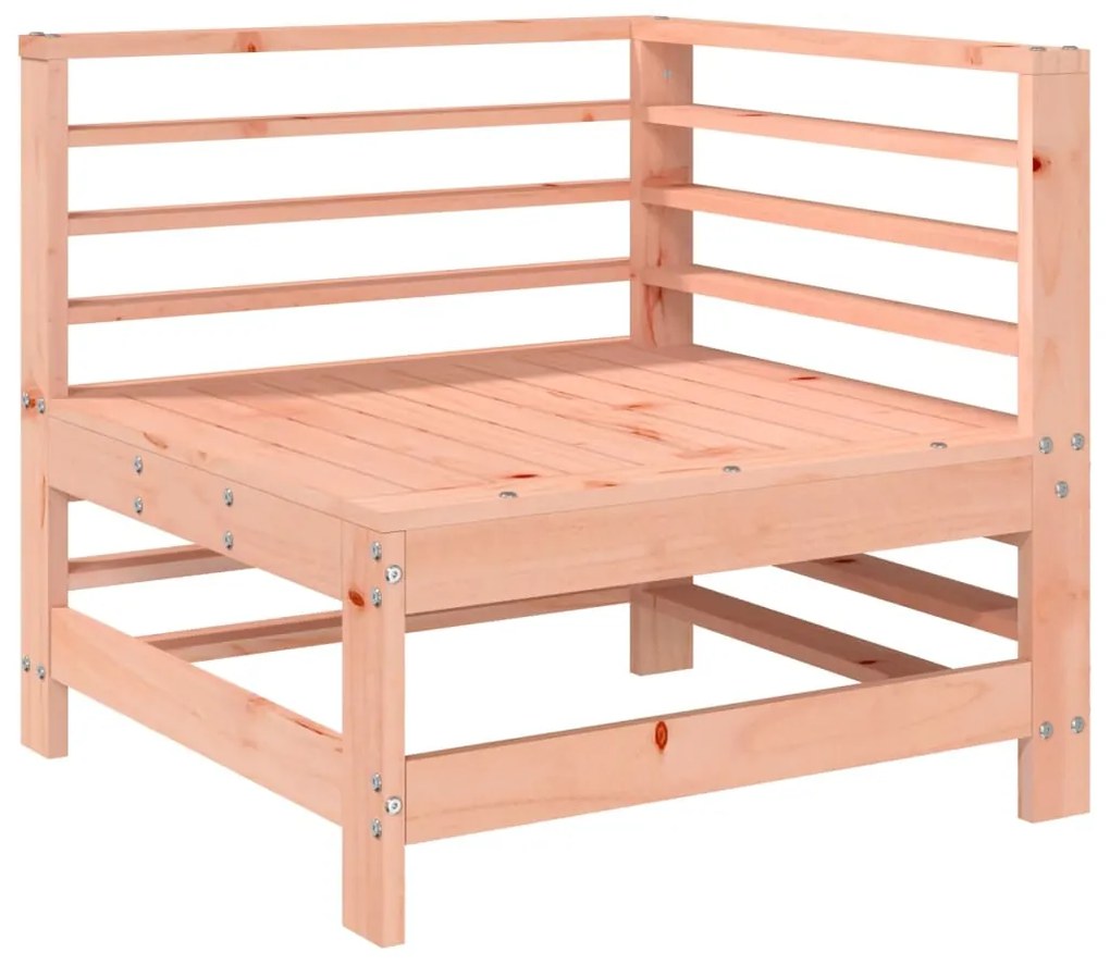 6 pcs conjunto lounge de jardim madeira de douglas maciça