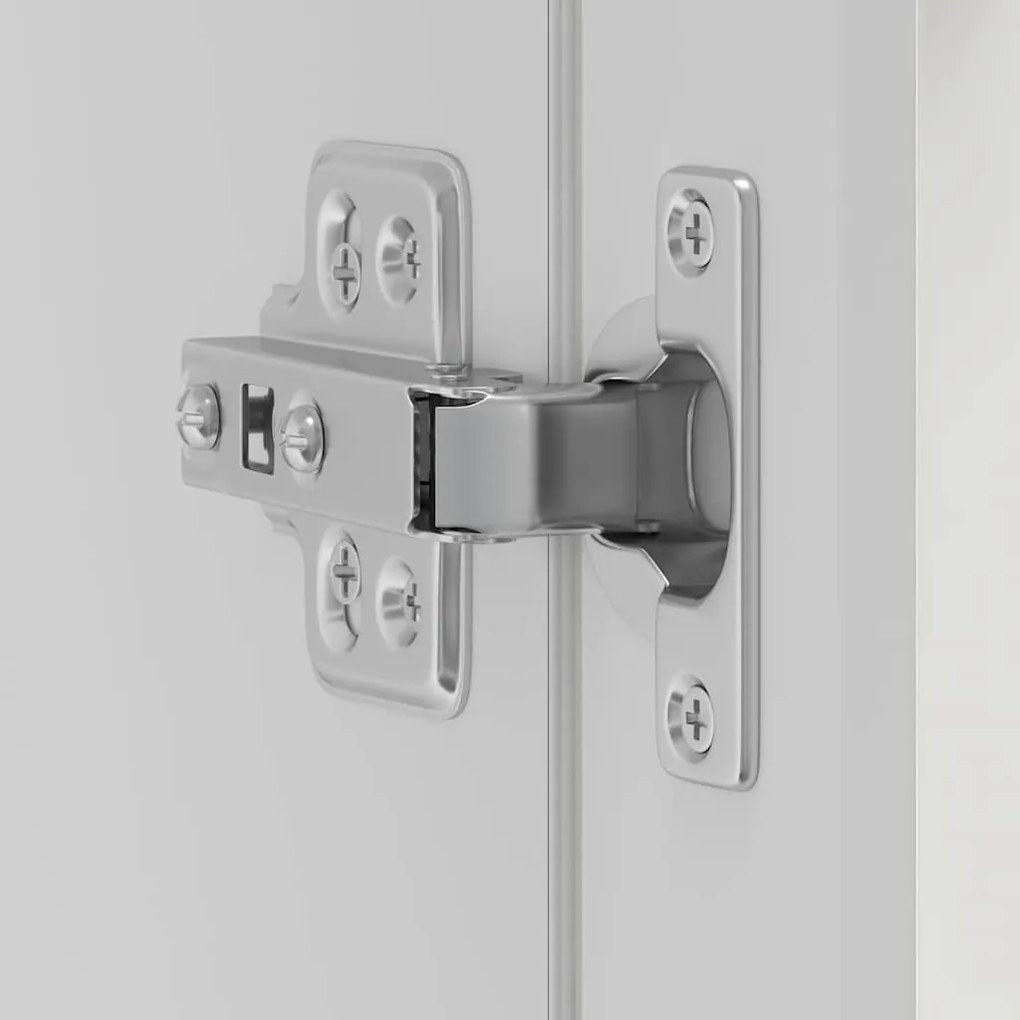 Armário de parede cozinha porta vidro Porto branco alto brilho