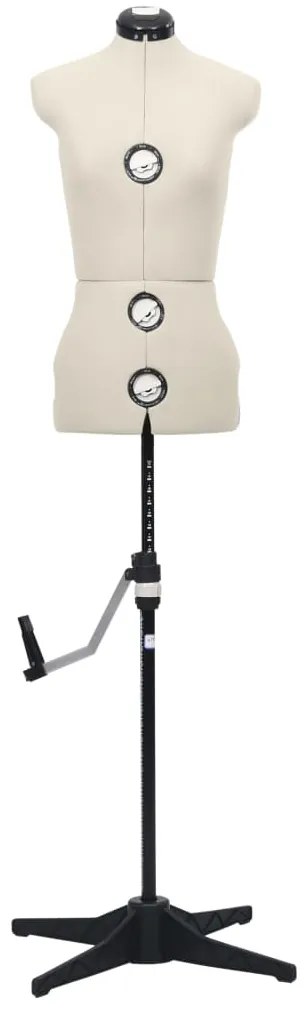 Manequim feminino ajustável tamanho S 33-40 cor creme