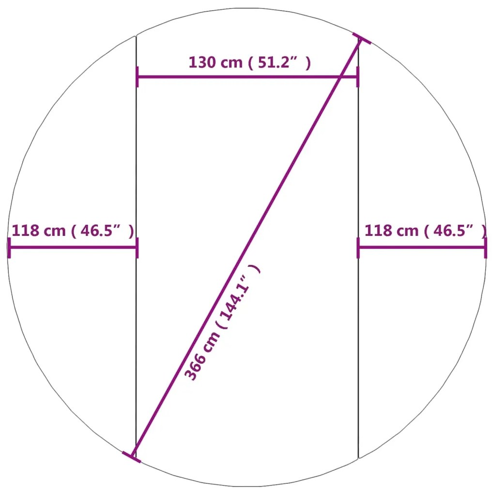 Pano para chão de piscinas Ø366 cm poliéster geotêxtil cinza