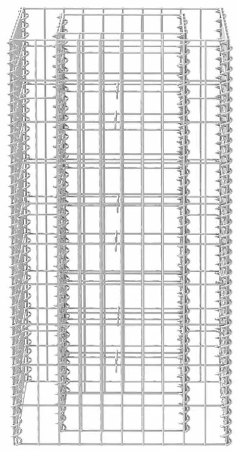 Canteiro elevado/cesto gabião 50x50x100 cm aço