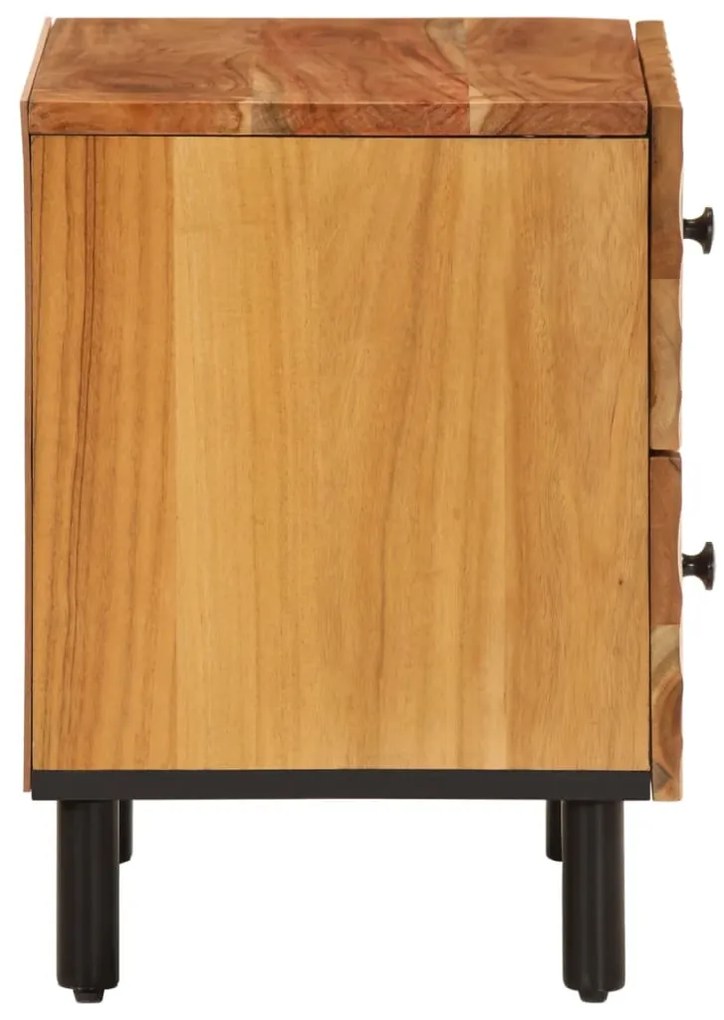 Mesa de cabeceira 40x33x46 cm madeira de acácia maciça