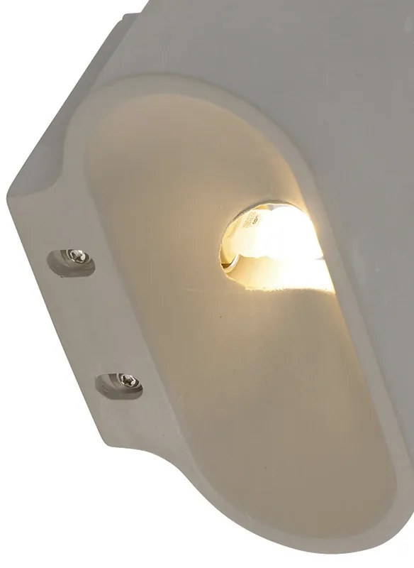 LED Candeeiro de Parede Inteligente em Concreto com Efeito de Luz Incl. Wifi G9 - Arles Rústico