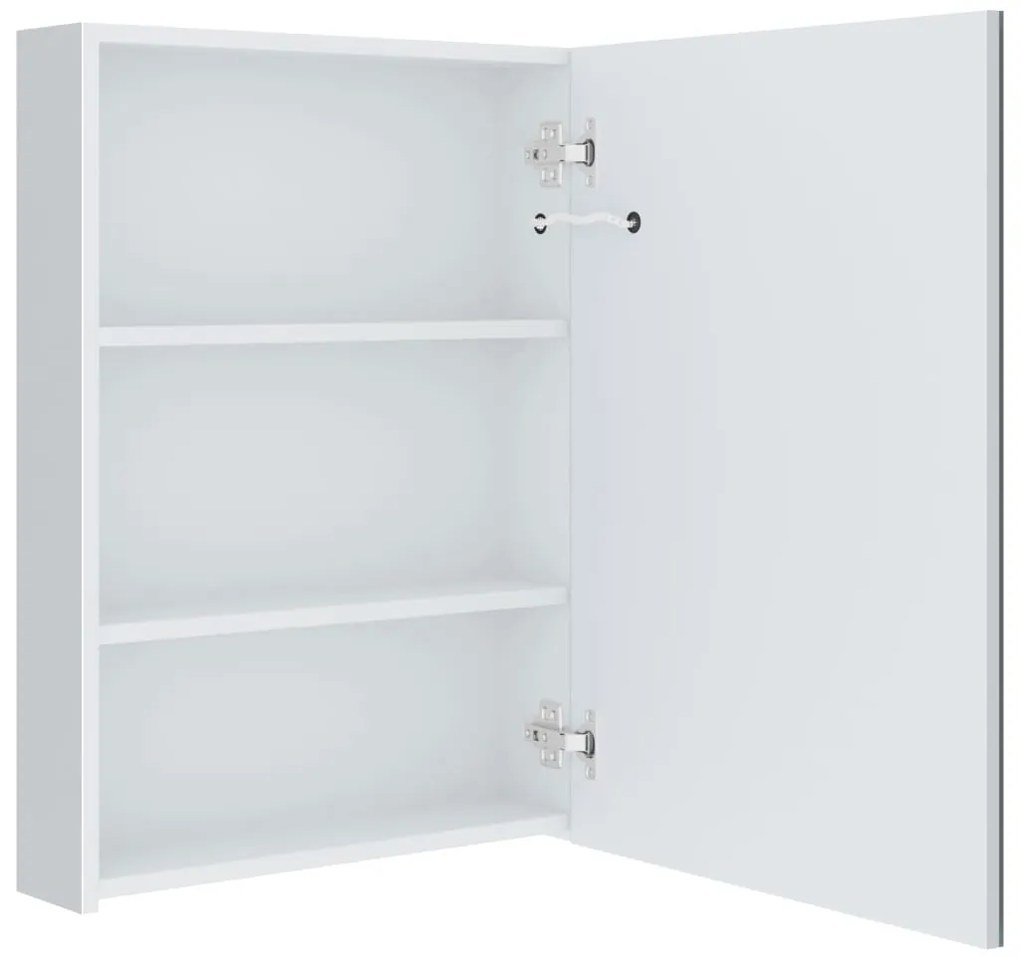 Armário espelhado para casa de banho com LED 50x13x70 cm