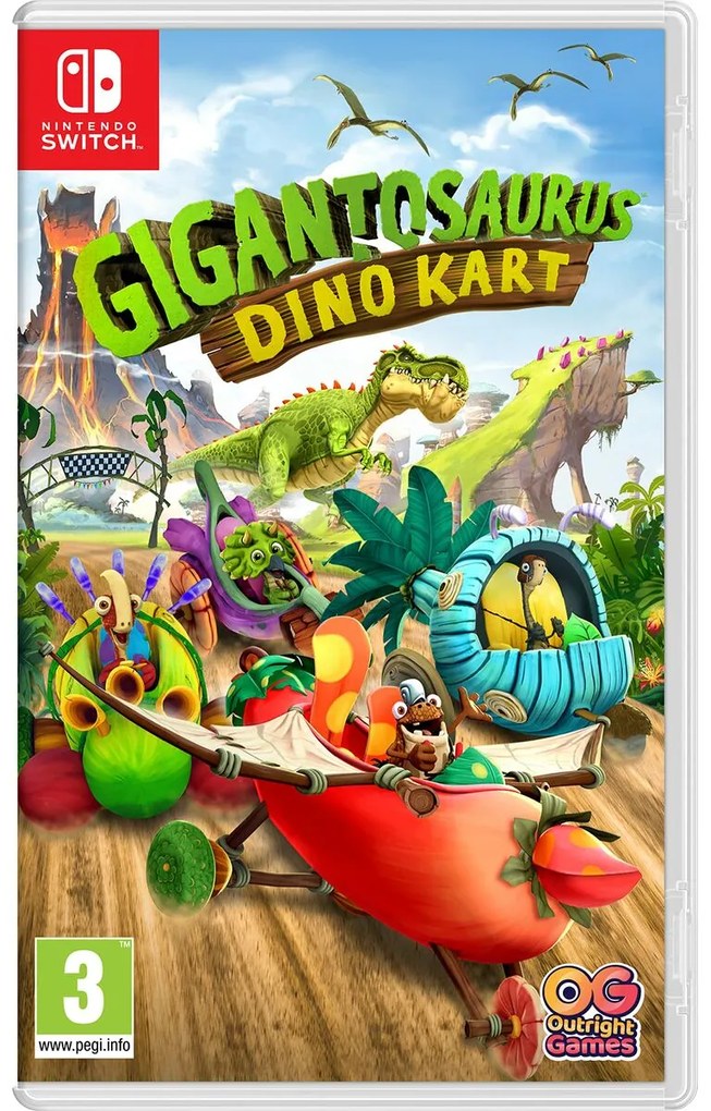 Videojogo para Switch Outright Games Gigantosaurus Dino Kart