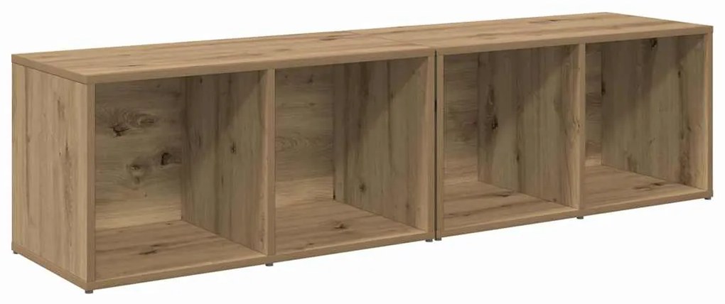 Conjunto de móvel de TV 2 pcs Carvalho Artesanal