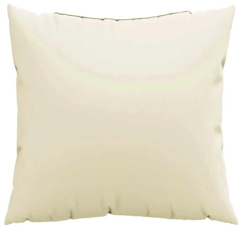 Almofadas de sofá 4 pcs 60x60 cm tecido cor creme