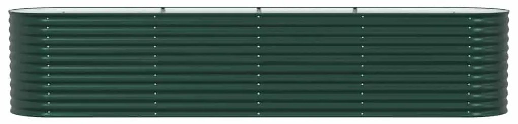 Canteiro Elevado para Jardim vidaXL Verde 400x80x81 cm Aço Galvanizado