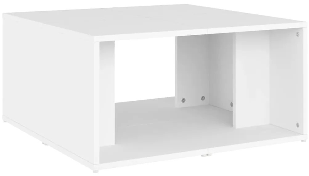 Mesas de centro 4 pcs 33x33x33 cm derivados de madeira branco