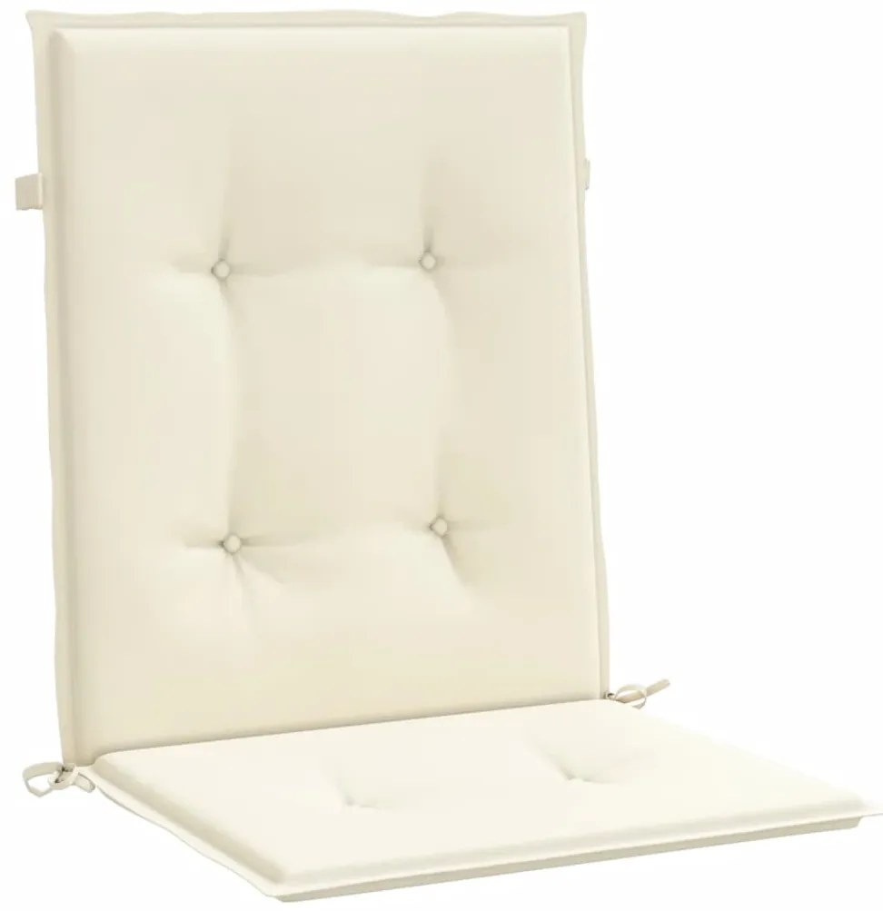 Almofadões lombares p/ cadeiras de jardim 4pcs oxford creme