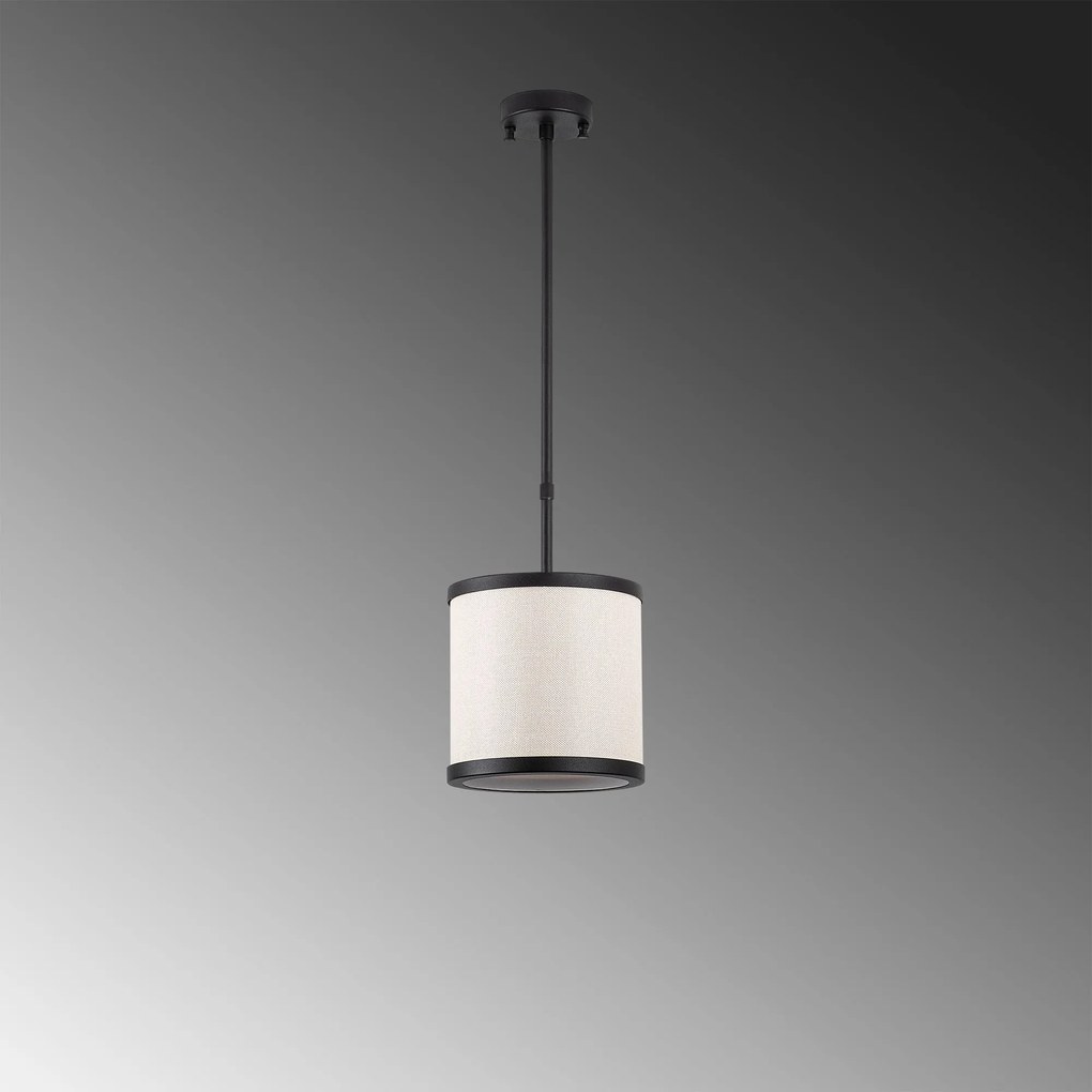Candeeiro de Teto Way – Preto e Branco – 20 x 20 x 75 cm