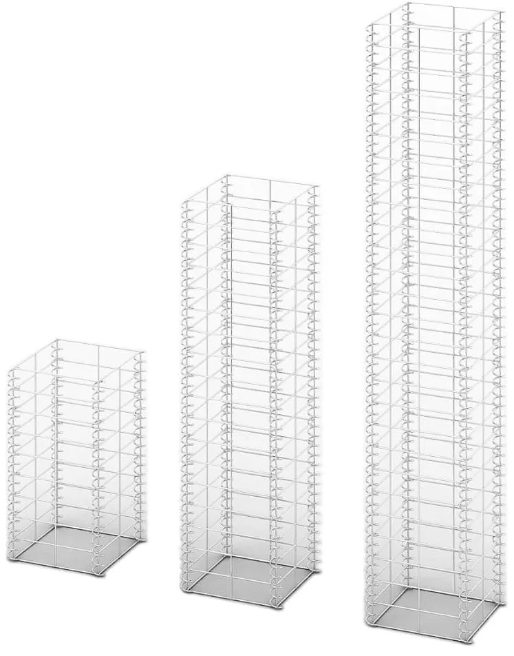 Conjunto de gabiões 3 pcs arame galvanizado