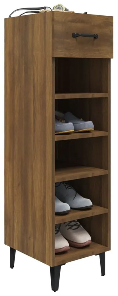 Sapateira 30x35x105 cm derivados de madeira carvalho castanho