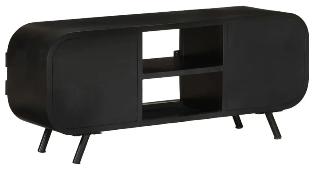 Móvel de TV 110x30x45 cm madeira recuperada maciça