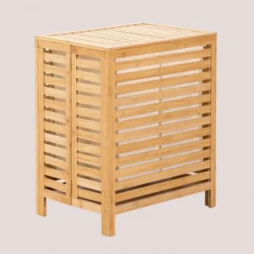 Cesto Para Roupa Em Bambu Lionel Bambu - Sklum