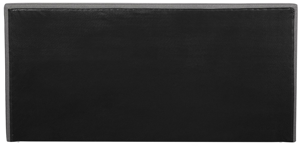 Cama de casal continental em tecido cinzento escuro 180 x 200 cm PRESIDENT Beliani