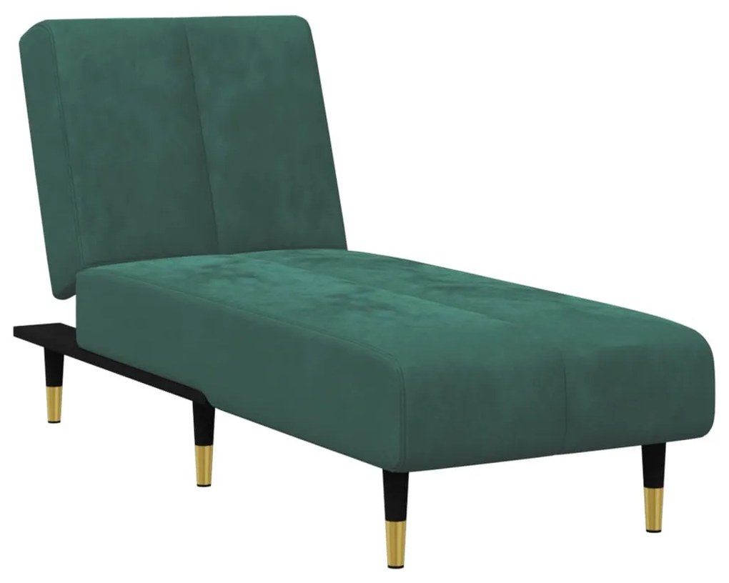 2 pcs conjunto de sofás veludo verde-escuro