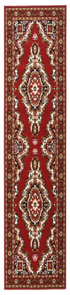 vidaXL Passadeira 80x450 cm polipropileno vermelho oriental