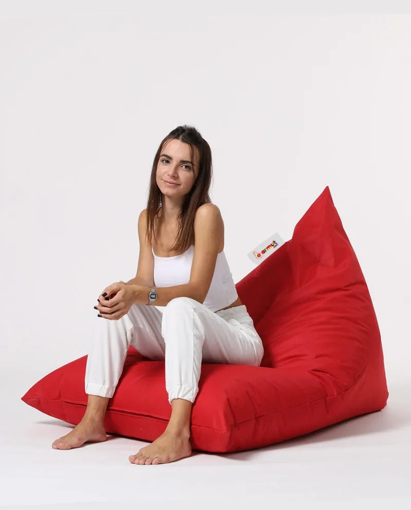Pufe de Jardim Pyramid Big Bed – Vermelho – 145x90x35 cm | Tribo Home