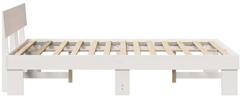 Estrutura da Cama com cabeceira Branco 140 x 190 cm