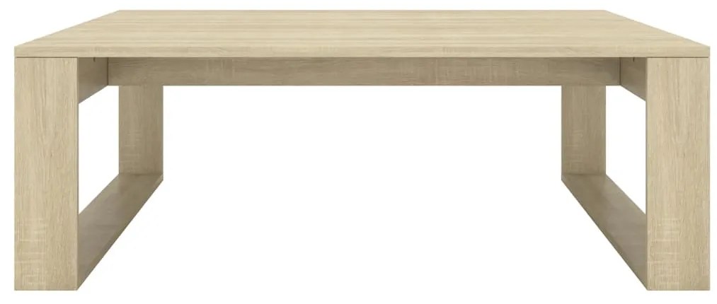 Mesa de centro 100x100x35 cm derivados madeira carvalho sonoma