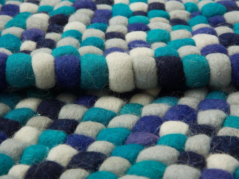Tapete de lã multicolor 160 x 230 cm AMDO Beliani