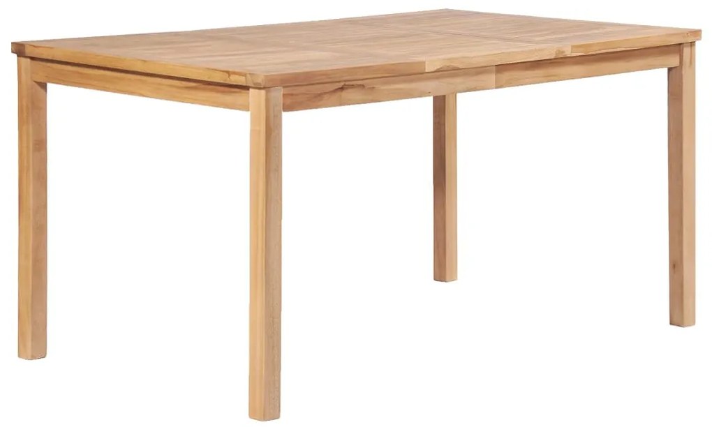 5 pcs conjunto de jantar p/ jardim madeira de teca maciça