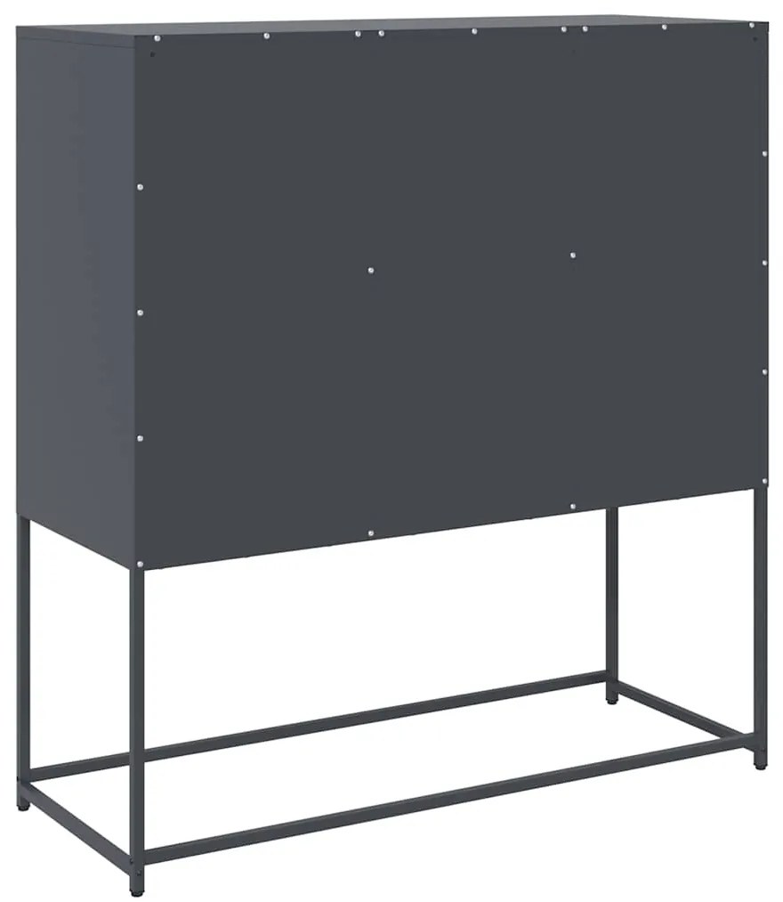 Aparador 100,5x39x107 cm aço laminado a frio antracite