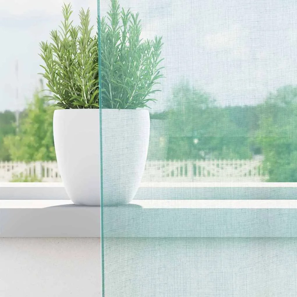 Cortinas de voile com ilhós 2 pcs turquesa