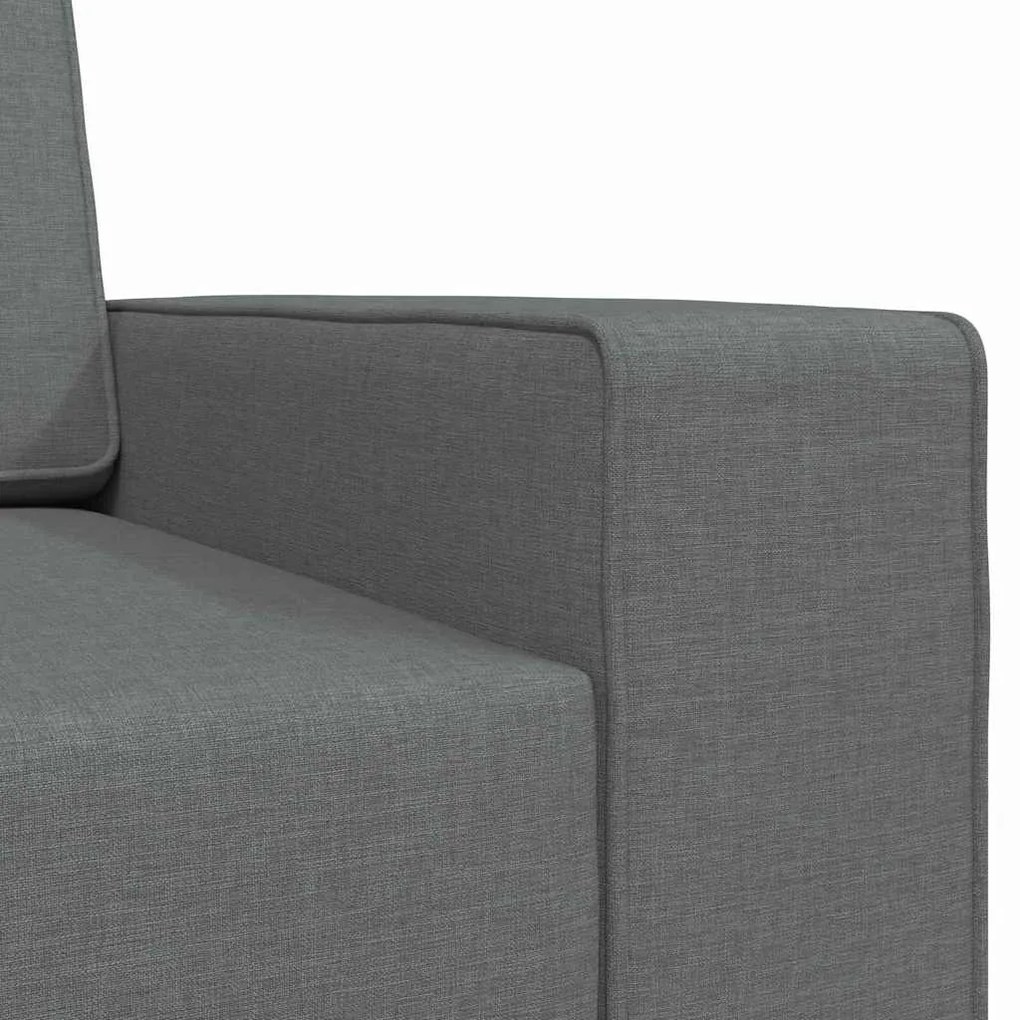 Sofá Cama de Chão 2 em 1 Cinza Escuro 245x150x60.5 cm Tecido