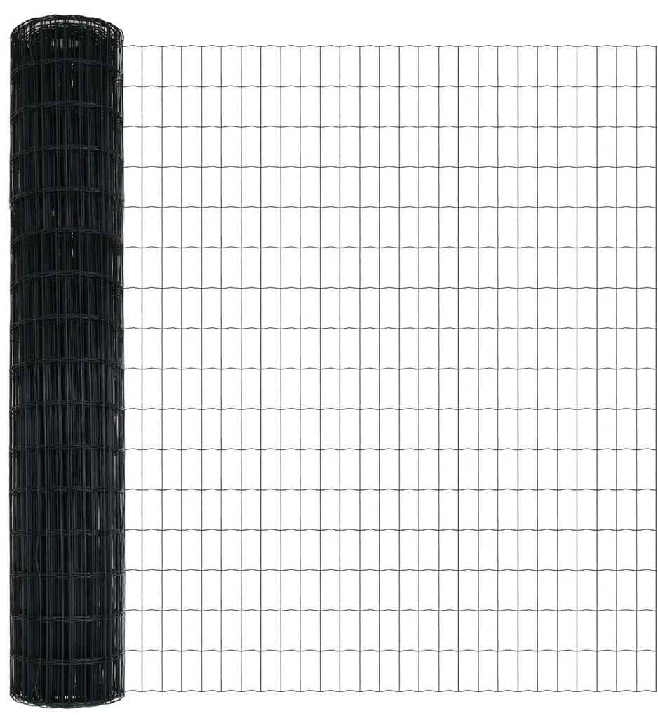 Cerca Euro da com 7 Postes Flanged 1.4x10 m de Aço Galvanizado