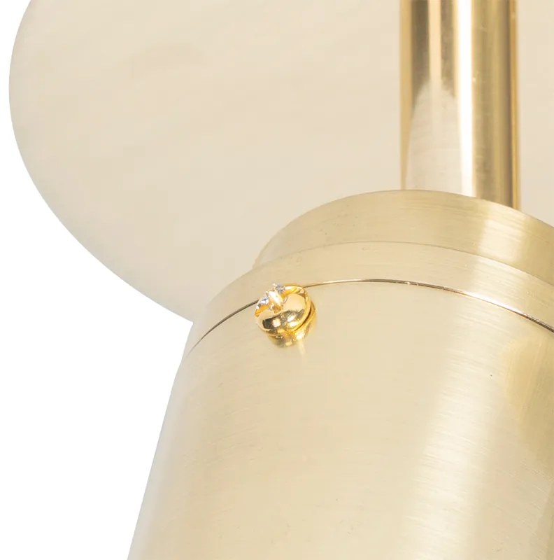 Foco de banheiro moderno latão 2-luzes IP44 - Ducha