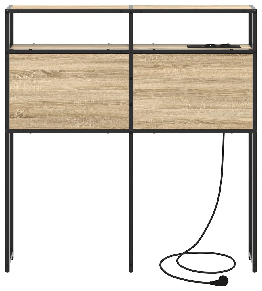 Cabeceira de armazenamento Carvalho sonoma 75 cm
