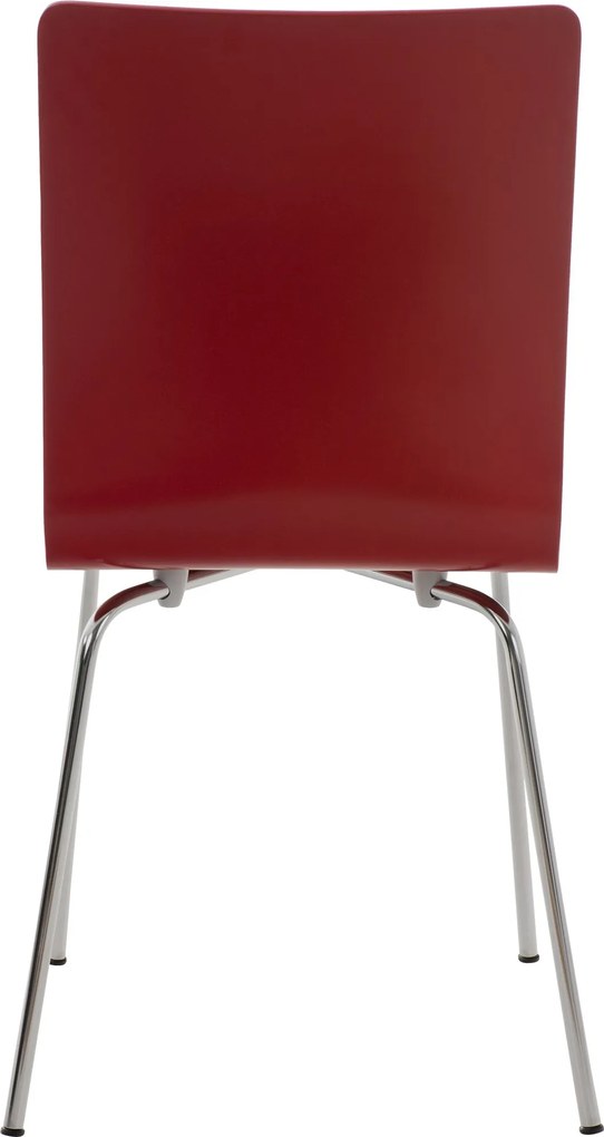 Conjunto de 2 cadeiras de cozinha e sala de jantar Pepe 43 x 87 x 47 cm Vermelho