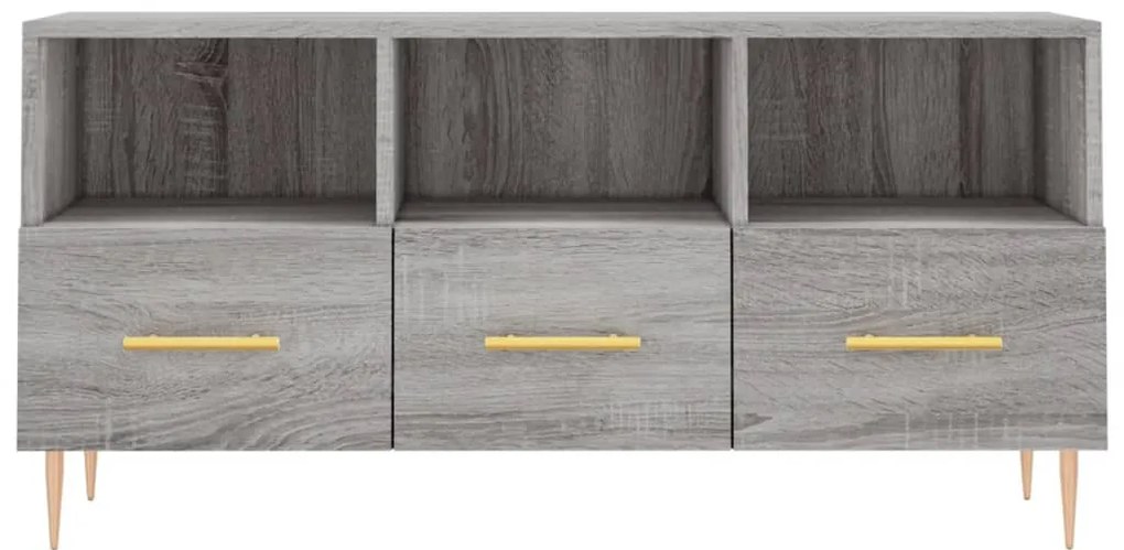 Móvel de TV 102x36x50 cm derivados de madeira cinzento sonoma