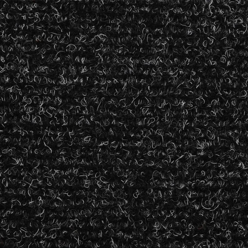 Tapetes de escada autoadesivos 10 pcs 56x17x3 cm cinza-escuro