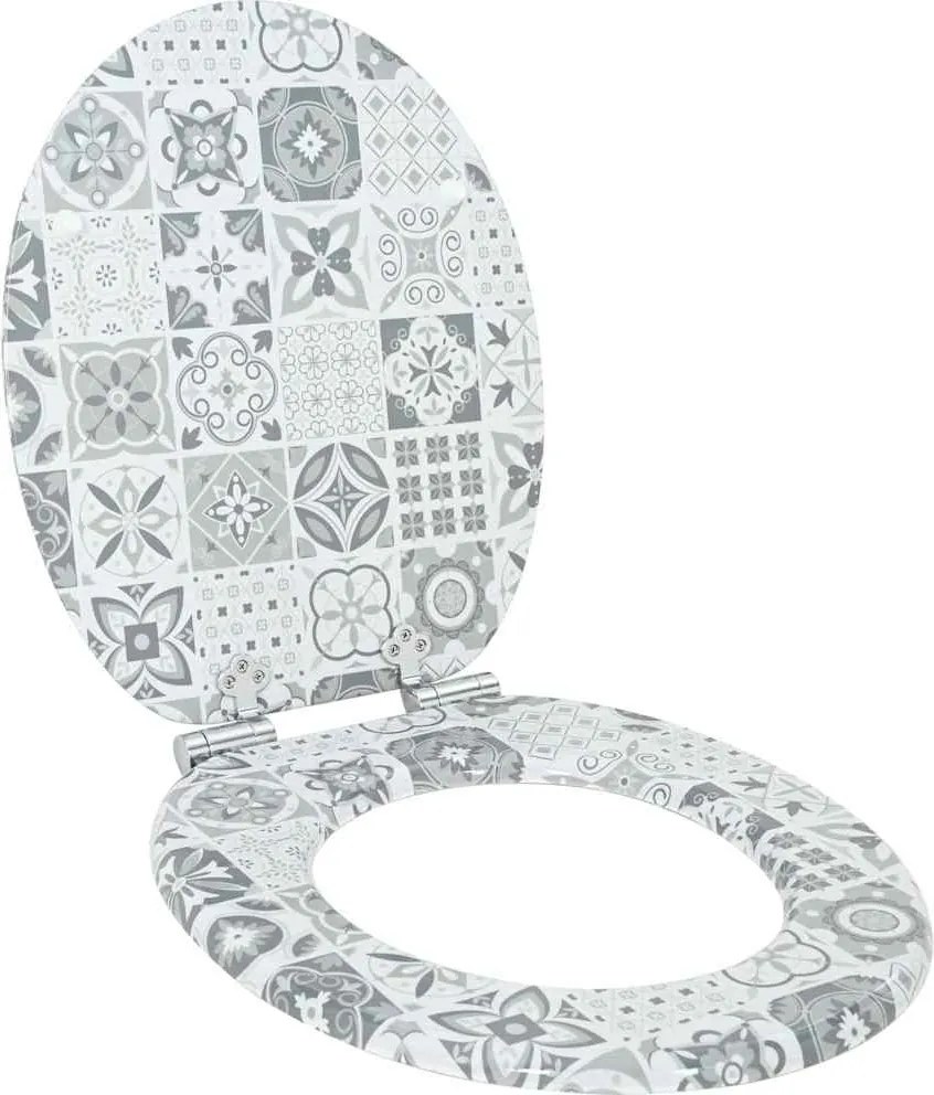 vidaXL Assento de Sanitário com Fechamento Suave 44 x 38 cm