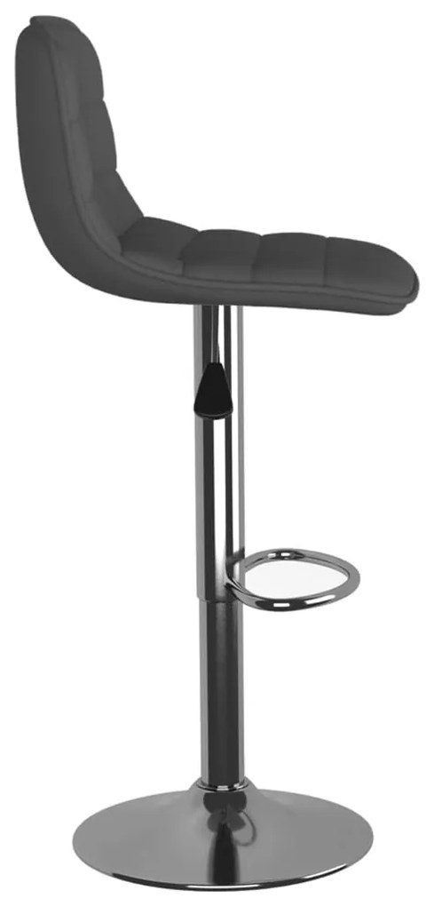 Bancos de bar 2 pcs tecido cinzento-escuro